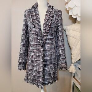 🌟 Carolina belle Montreal tweed open front blazer xs